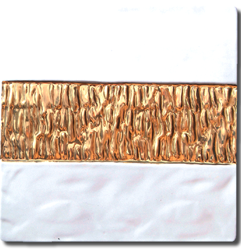 Carrelage - Décoration - Frise 13 Lichen Intérieur Bronze Ext Chocolat- Motif - Design - Faïence de Provence à Salernes
